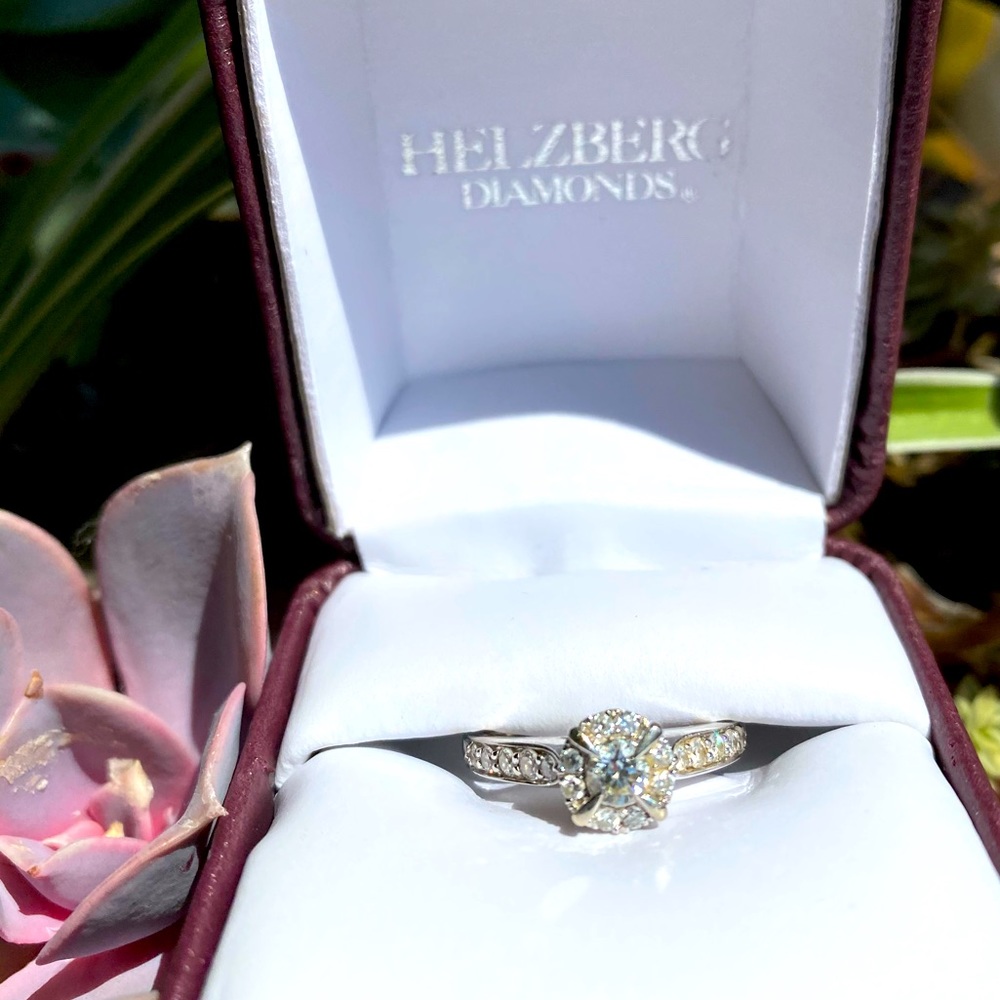 Helzberg 14KW 1/2 CTW Diamond Ring, Engagement Wedding, Bridal